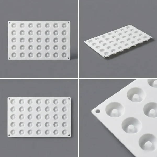 35-Cavity Button Silicone Mold for Chocolate & Gummy Treats